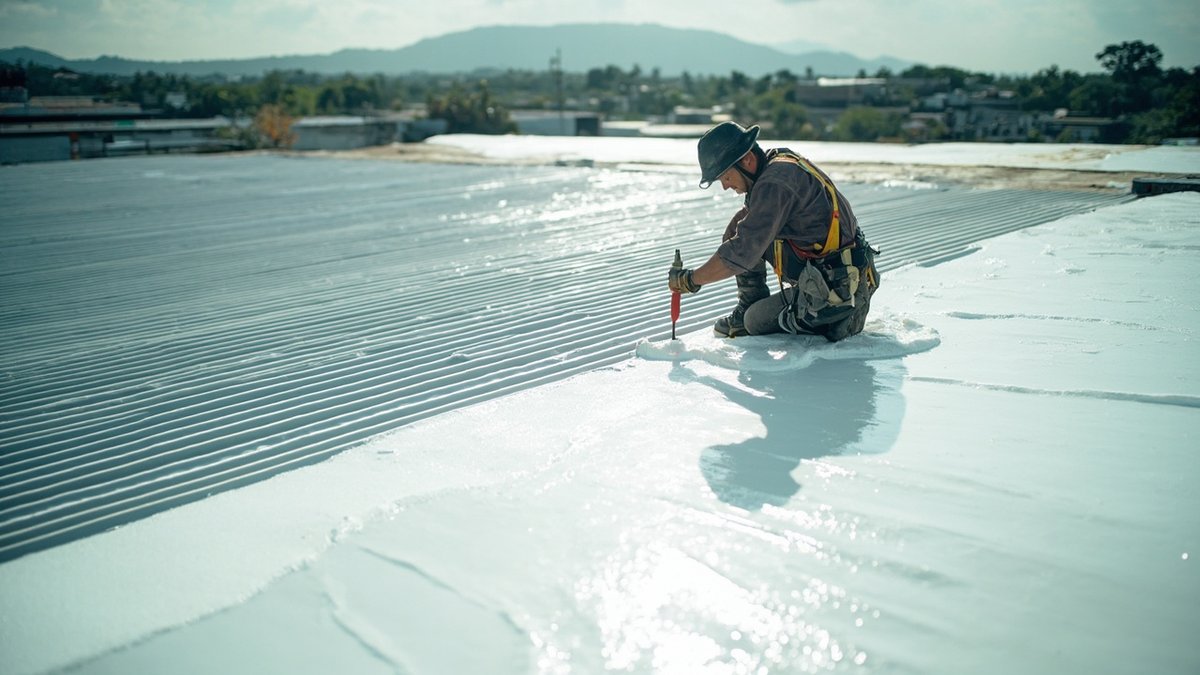 factory warehouse roof waterproofing in Malaysia