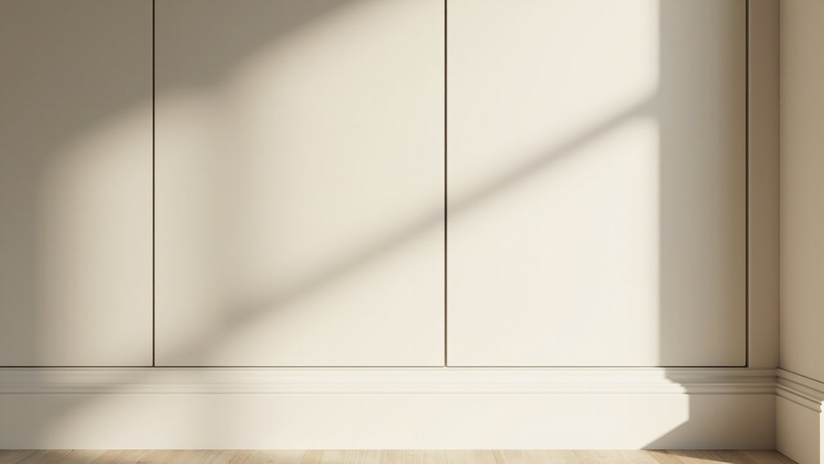 False wall with a removable flush access panel