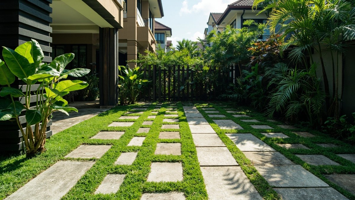 Gambar hiasan: Blok Rumput untuk Parkir Grass Paver, Grid dan Apa yang Berkesan (2026)