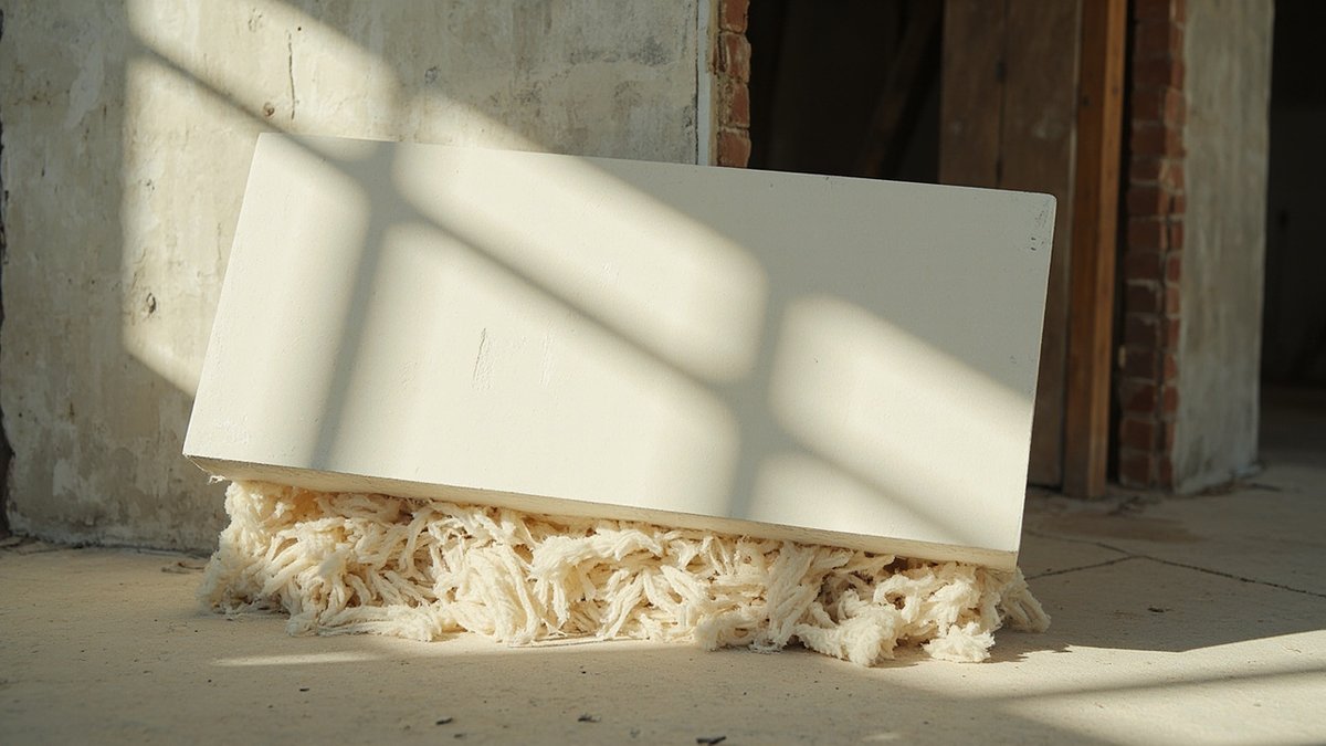Gypsum acoustic soundproof board with insulation backing
