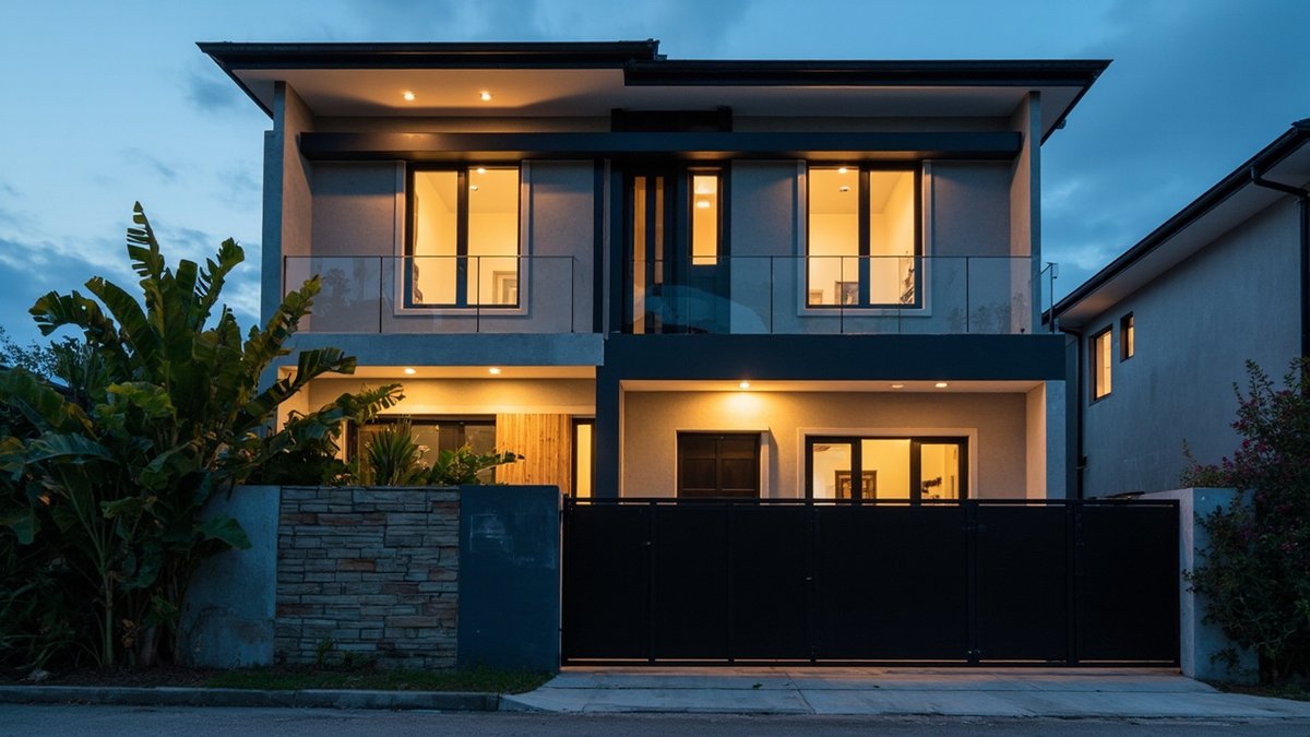 Warna Cat Luar Rumah Nampak Mewah: Grey & Gelap