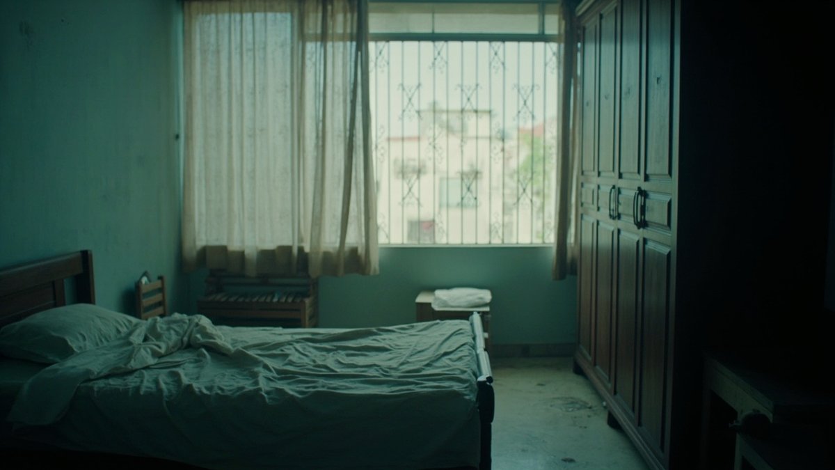 Single bed and wardrobe in a shared bedroom representing room rental in Malaysia