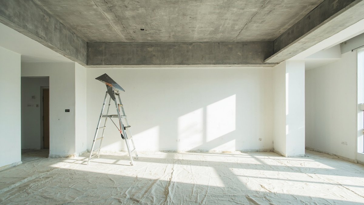 Skim Coat Siling Konkrit lwn Siling Plaster