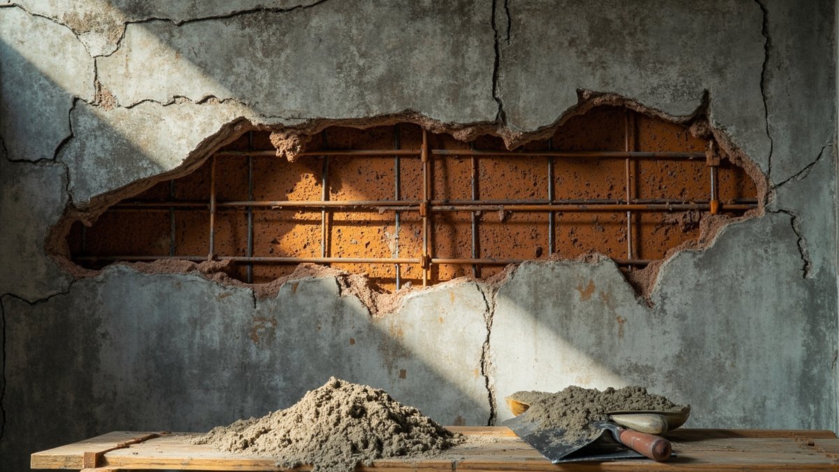 spalling concrete ceiling repair in Malaysia