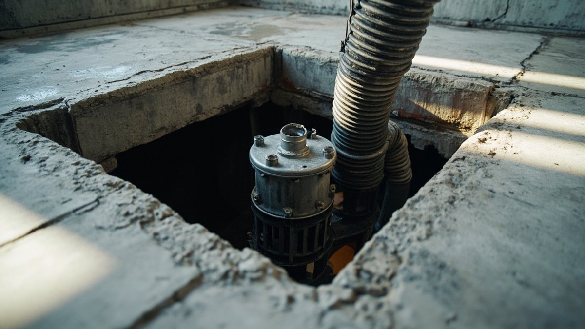 Sump pump installation