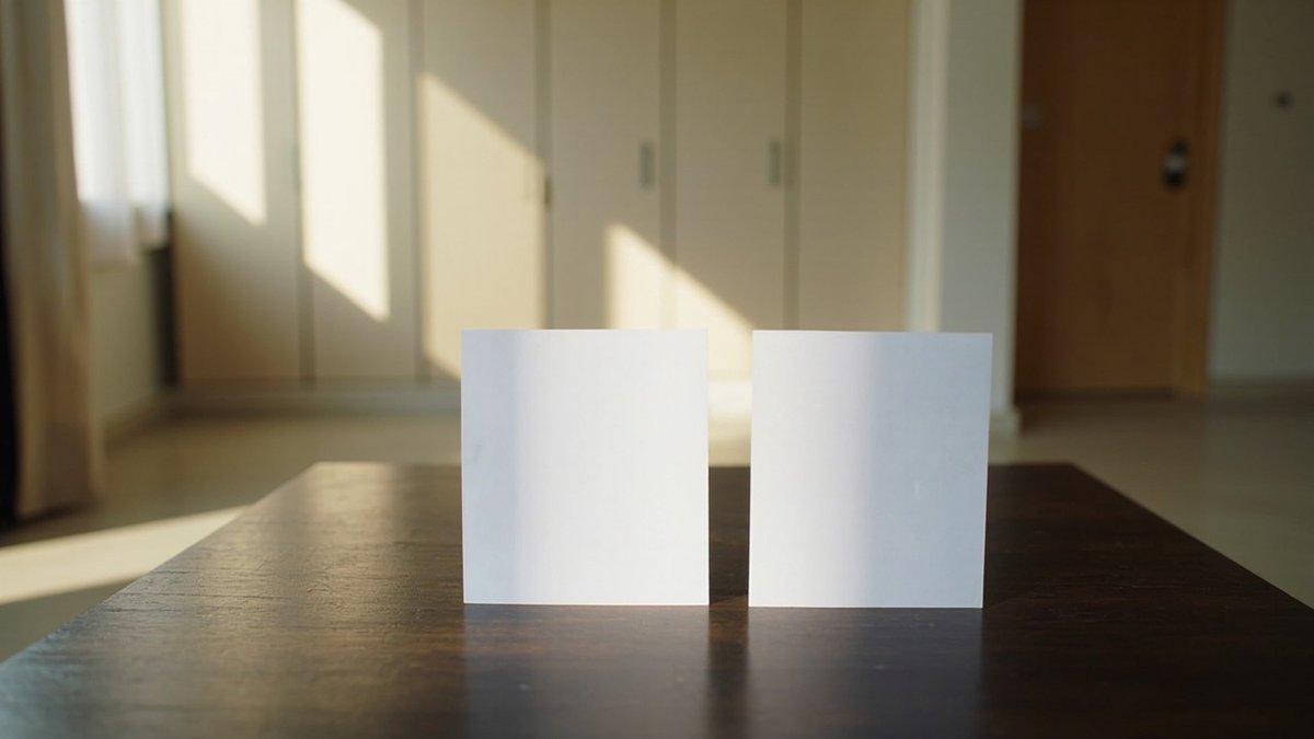 Consent letter and renovation quotation on a coffee table in a rented condo