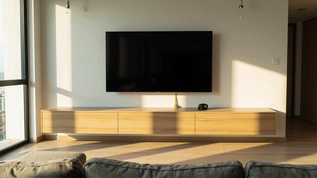 Saiz Kabinet TV untuk TV 55, 65 & 75 Inci
