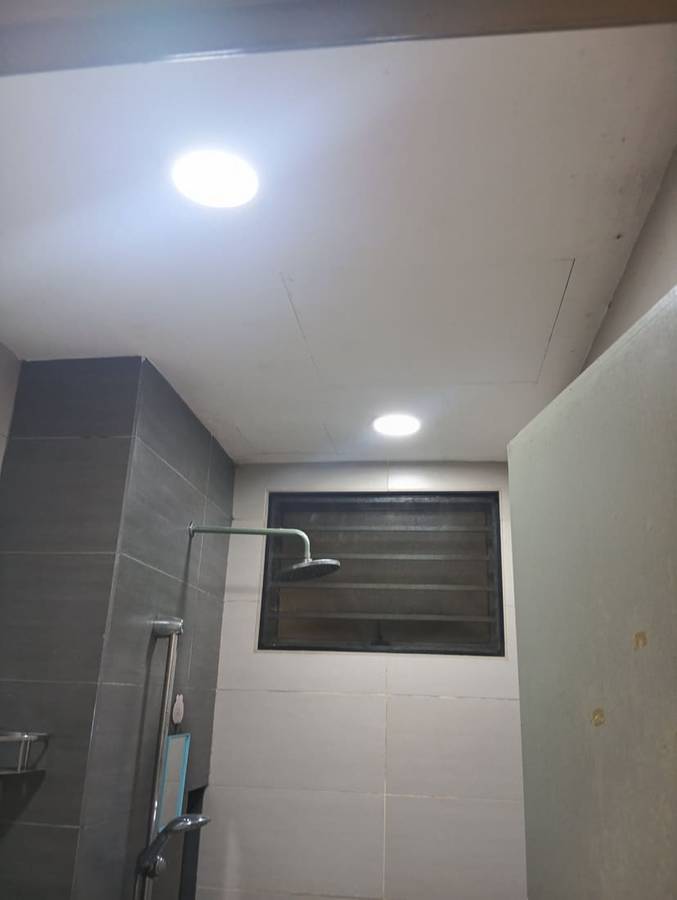 After: Bathroom downlight replacement