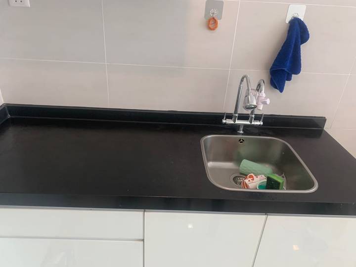 After: Marble worktop re-polished
