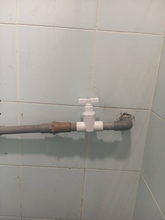 After: A proper valve, not tape
