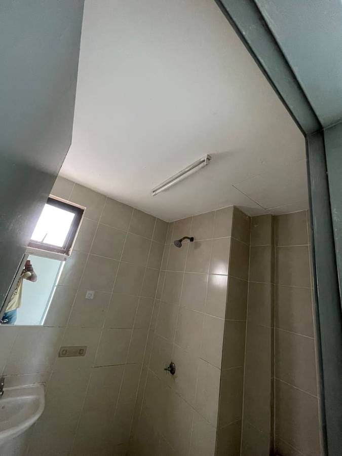 After: Water-stained ceiling made good