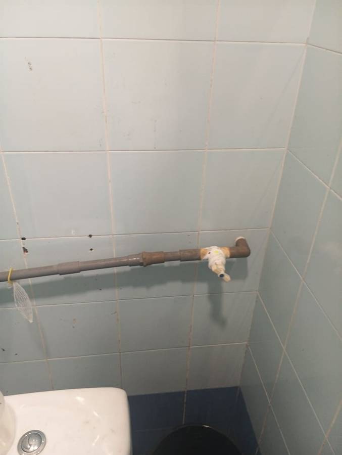 Before: A proper valve, not tape
