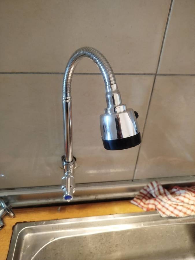 After: Kitchen faucet replacement