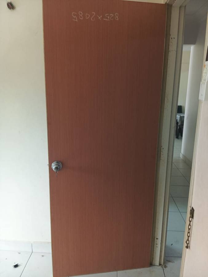 Before: New bedroom door, supplied & painted