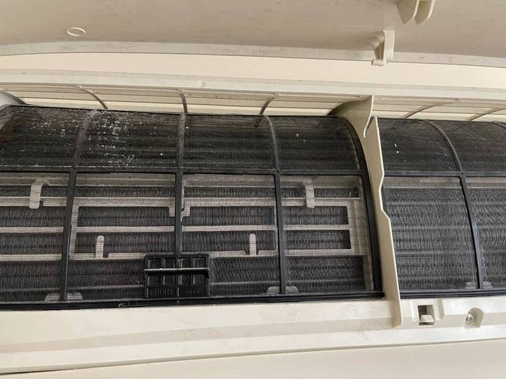 Before: Aircon chemical wash, every unit